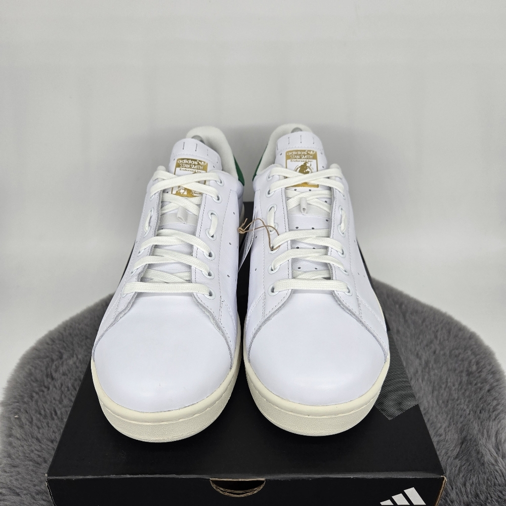 New adidas Velostan Smith Cloud White Leather Men's Cycling Shoes Size 11.5 - Picture 2 of 8